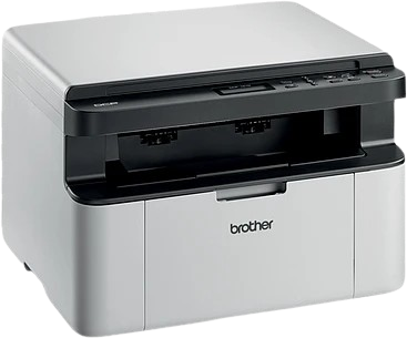 A compact Brother black-and-white laser multifunction printer